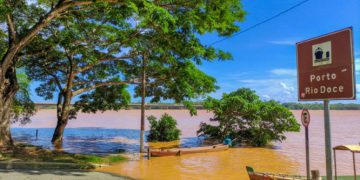 Chuva em Minas dá trégua e nível do Rio Doce começa a recuar em Linhares