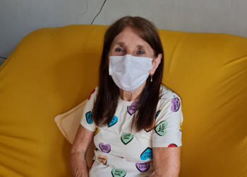Idosa de João Neiva aprova vacinação contra a Covid-19
