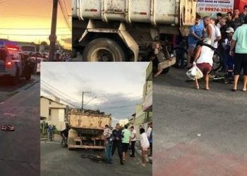 Homem morre atropelado por caminhão, no bairro Interlagos