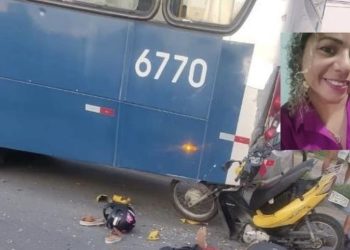 Motociclista morre após bater em traseira de ônibus, no bairro Canivete