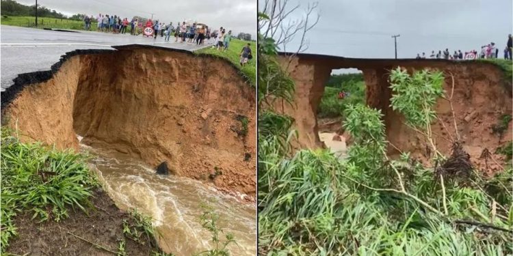 Interdição na BR-101: empresa diz que obras de recuperação vão até sexta(2)