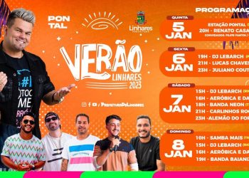 Mais de 110 shows musicais em Pontal, Regência e Povoação durante o verão 2023