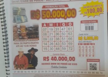 Clube da Polícia, no Jardim Laguna, tem sorteio de R$ 50 mil e shows no próximo domingo(30)
