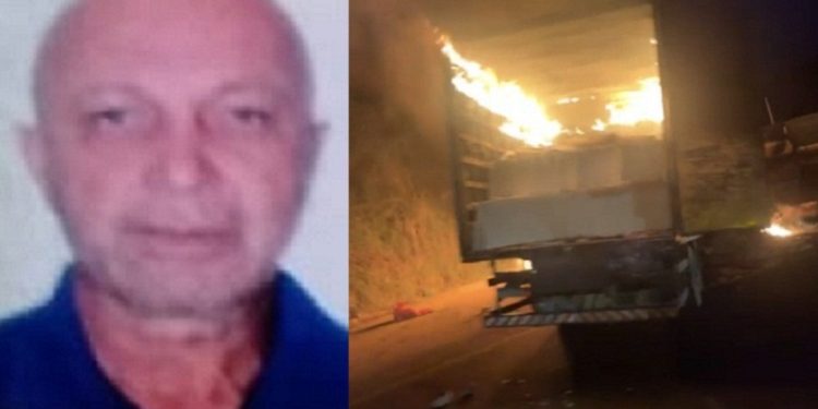 Caminhoneiro de Linhares morre carbonizado em acidente na Bahia