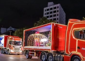 Caravana de Natal da Coca-Cola vem à Linhares com Papai Noel e show de luzes