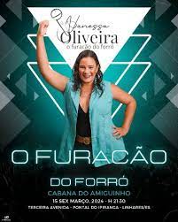 Cabana do Amiguinho, em Pontal, traz show de forró com Vanessa Oliveira nesta sexta-feira (15)