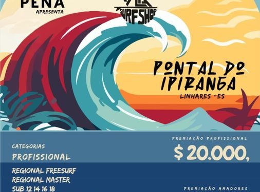 Pontal do Ipiranga recebe 2ª etapa da Tríplice Coroa de Surf neste fim de semana