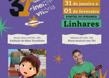 Festival de Cinema de Vitória Itinerante chega ao Pontal do Ipiranga nesta sexta (31) e sábado (1º)