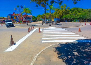 Pontal do Ipiranga recebe reforço na sinalização viária
