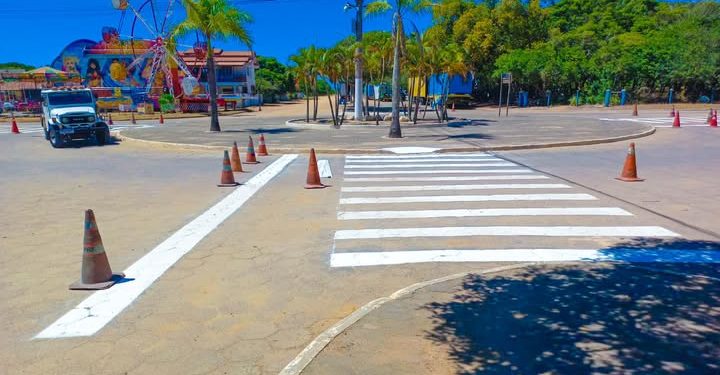 Pontal do Ipiranga recebe reforço na sinalização viária