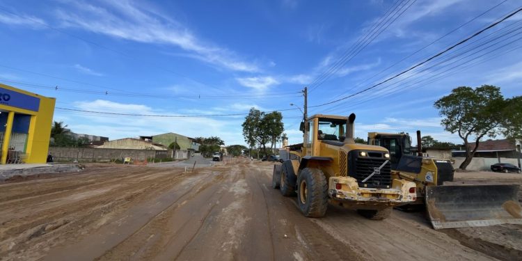 DER-ES faz novo desvio para obras de macrodrenagem no balneário de Guriri