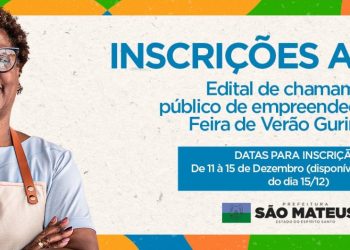 São Mateus: inscrições de chamamento para empreendedores participarem da Feira de Verão Guriri terminam segunda (15)