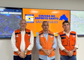 Prefeito de São Mateus acompanha monitoramento das fortes chuvas em tempo real