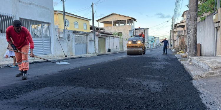 São Mateus: bairros Seac e São Pedro ganham recapeamento asfáltico de vias