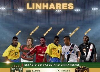 Campo do Vasquinho reúne 6 ex-craques do futebol brasileiro em jogo festivo no dia 1º de agosto