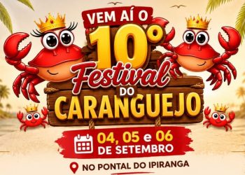 Pontal do Ipiranga recebe 10º Festival do Caranguejo no feriadão da Independência