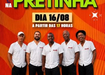 Pretinha Bar e Petiscaria, no Interlagos II, recebe grupo de pagode Samba Mais neste domingo (16)